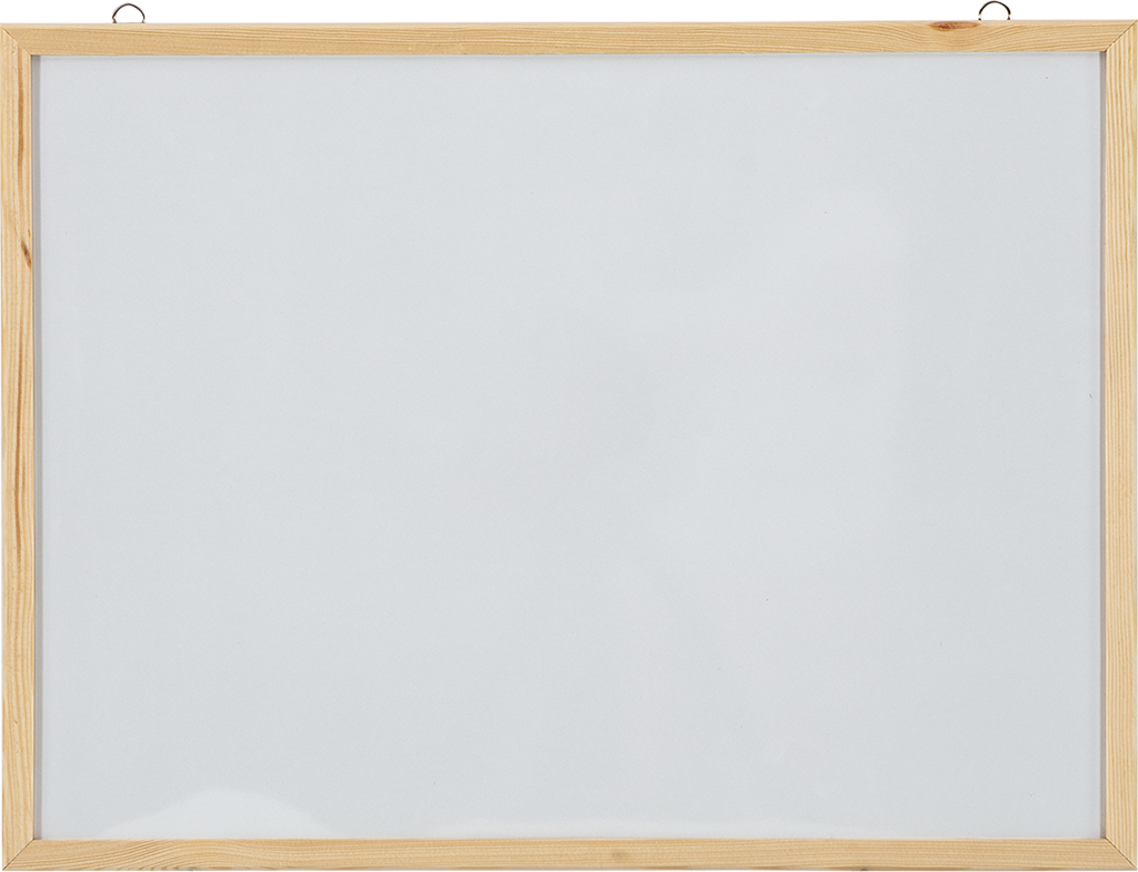 Laminate Surface Wood Frame Wall Mounted Writing Board